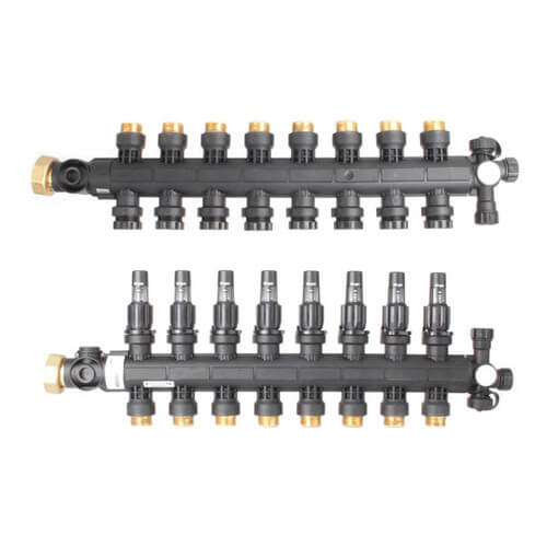 Main product image of 8-Loop EP Radiant Heat Manifold Assembly w/ Flow Meters