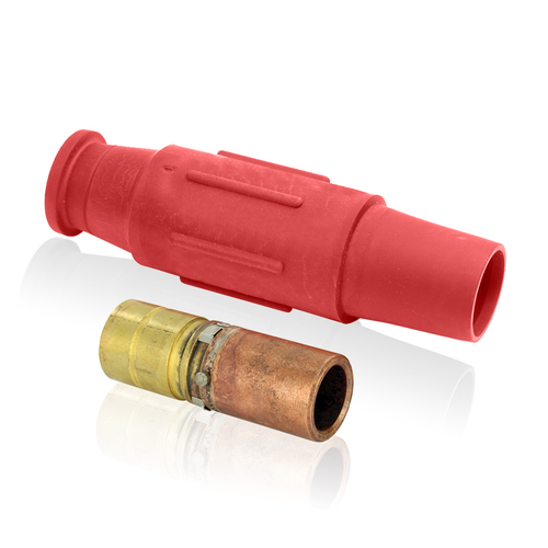 Main product image of 23 Series Plug, Female, 600A Max, 600V Crimp Tube Termination, 350-500 MCM Cable Range (Red)
