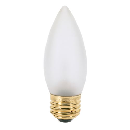 Main product image of 25 Watt B11 Incandescent Bulb - Frost - 2500 Average rated hours - 200 Lumens - Medium base - 130 Volt (60 Pack)