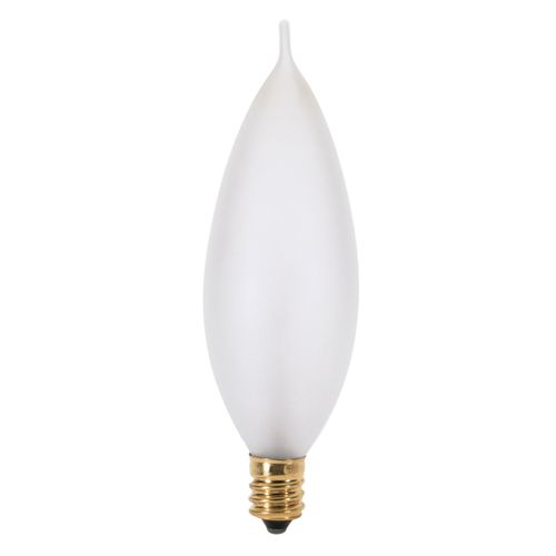 GoodBulb 25 Watt Flame Tip Candelabra Light Bulbs CA10 Frosted...