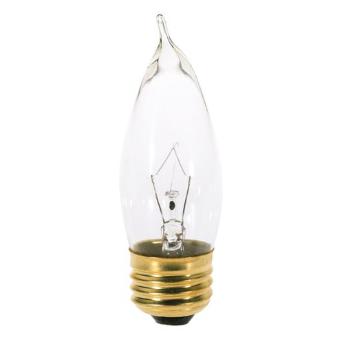 Main product image of 25 Watt CA10 Incandescent Bulb - Clear - 2500 Average rated hours - 210 Lumens - Medium base - 130 Volt (60 Pack)