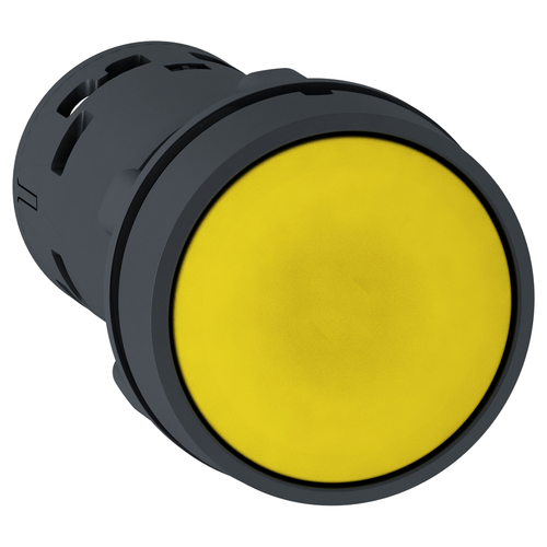 Main product image of Harmony XB7 Monolithic Push Button, Unmarked, Spring Return, 1 NO - Yellow