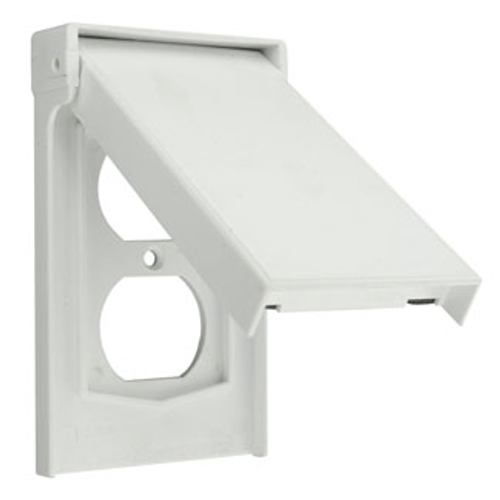 Main product image of Weatherproof Wallplate, 1-Gang, Vertical (White)