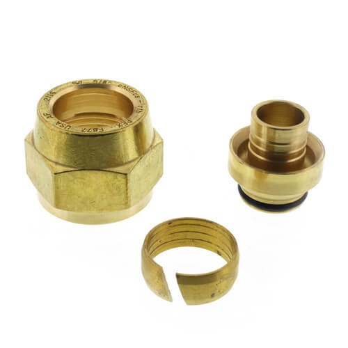 5/8" QS-style Fitting Assembly, R20 Thread