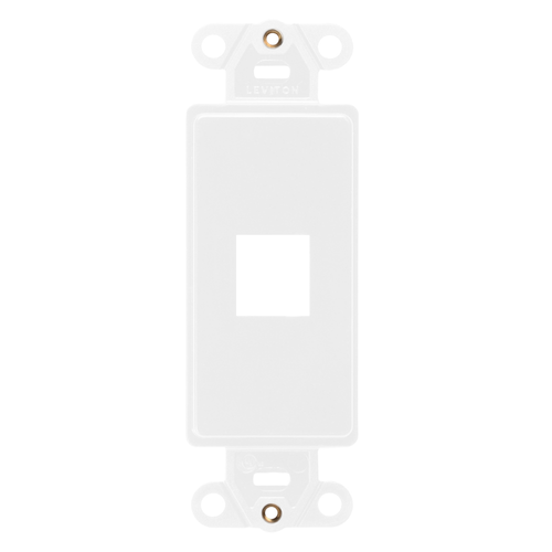 Main product image of Antimicrobial Treated Quickport, Decora Multimedia Insert, 1 Port (White)