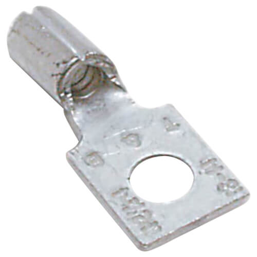 Main product image of #6 Stud Non-Insulated Rectangular Copper Ring Terminal, 22-18 AWG