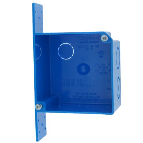 Main product image of 4" ENT Non-Metallic Outlet Box, 2-3/8" Depth, 30.3 Cubic Inch w/ 3/4" Knockouts