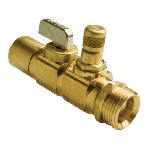 Main product image of Ball and Balancing Valve, R25 Thread x 3/4" Copper Adapter