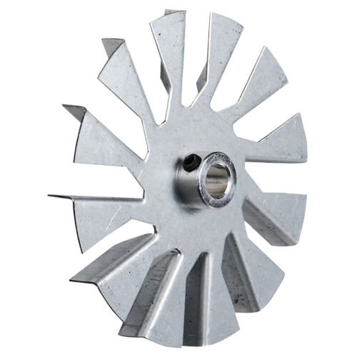 Main product image of 3-1/4" Aluminum 12 Blade CW Fan Blade, 5/16" Bore (w/ Hub)