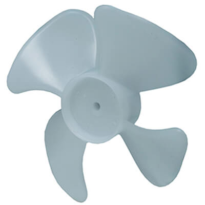 Main product image of 3" Plastic 4 Blade CW Fan Blade, 1/8" Bore