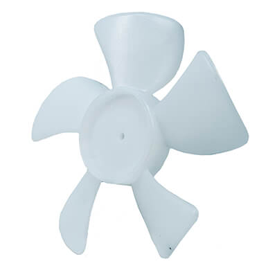 Main product image of 4" Plastic 5 Blade CW Fan Blade, 1/8" Bore