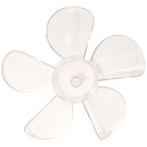 Main product image of 5-9/16" Plastic 5 Blade CCW Fan Blade, 3/16" Bore