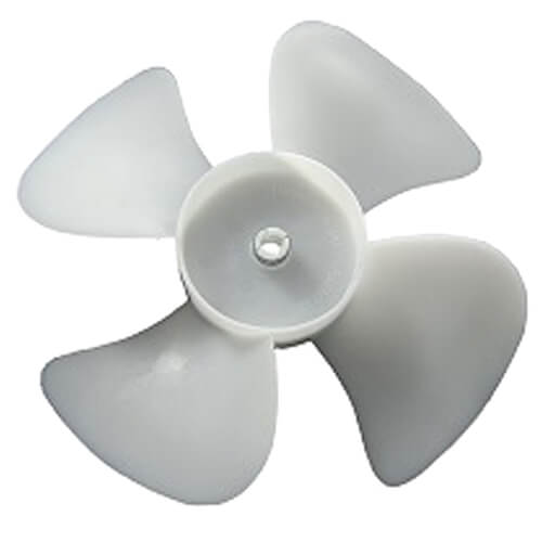 Main product image of 6" Plastic 4 Blade CCW Fan Blade, 5/16" Bore