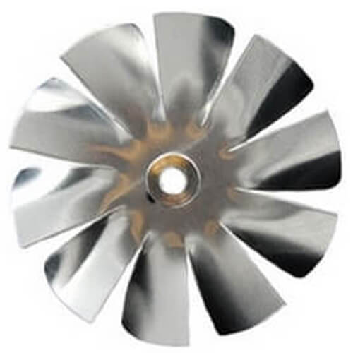 Main product image of 4" Aluminum 10 Blade CW Intake Hub Fan Blade