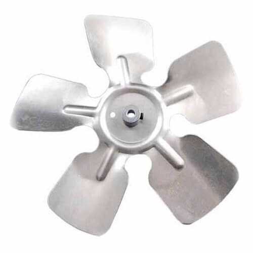Main product image of 10" Aluminum 5 Blade CCW Fan Blade, 1/4" Bore (w/ Hub)