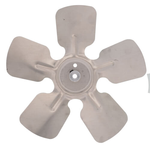 Main product image of 8" Aluminum 5 Blade CCW Fan Blade, 1/4" Bore (w/ Hub)