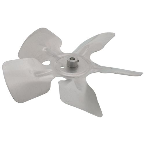 Main product image of 8" Aluminum 5 Blade CCW Fan Blade, 5/16" Bore (w/ Hub)