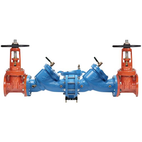 Main product image of 6" LF909-OSY-FS Cast Iron Reduced Pressure Zone Backflow Preventer Assembly, OSY Shutoff, w/ Backflow Flood Sensor