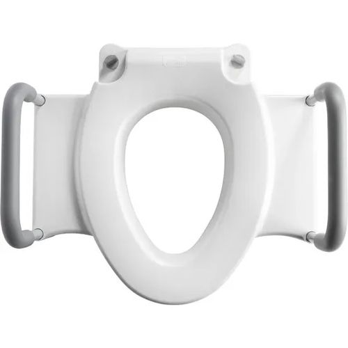 Main product image of Independence Rise Elongated/Round Plastic 4.5" Raised Toilet Seat, Support Arms, Dual Lock (White)