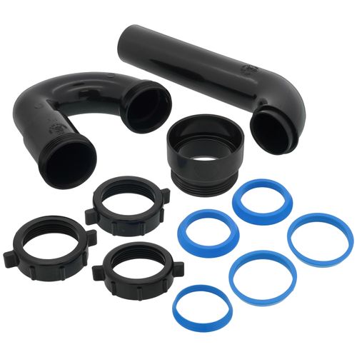 Main product image of 1-1/2" Tubular Threaded Adapter, Reversible J-Bend w/ ABS Adapter