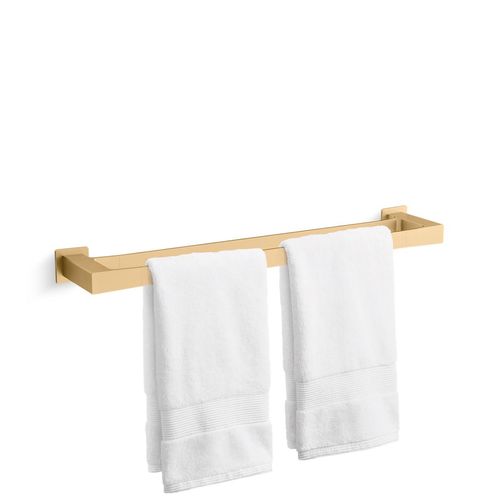 Main product image of Honesty 24" Double Towel Bar (Vibrant Brushed Moderne Brass), K-26643-2MB