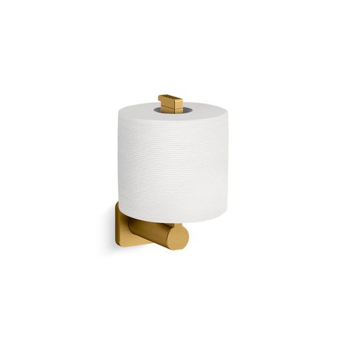 Main product image of Parallel Pivoting Toilet Paper Holder (Vibrant Brushed Moderne Brass), K-23528-2MB