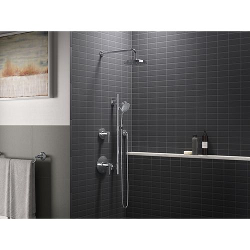 Main product image of Wall-Mount Rain Showerhead Arm and Flange (Polished Chrome), K-10124-CP