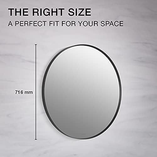 Main product image of Essential 28" Round Framed Mirror, Matte Black, K-26050-BLL