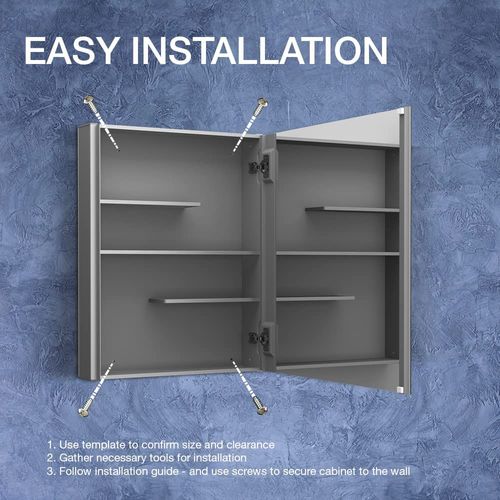 Main product image of Maxstow 15" W x 24" H Single-Door Medicine Cabinet with Mirrored Door, K-81144-DA1