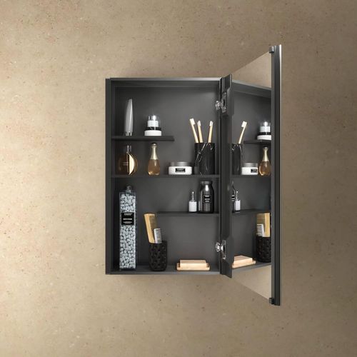 Main product image of Maxstow 15" W x 24" H Single-Door Medicine Cabinet with Mirrored Door, K-81144-DA1