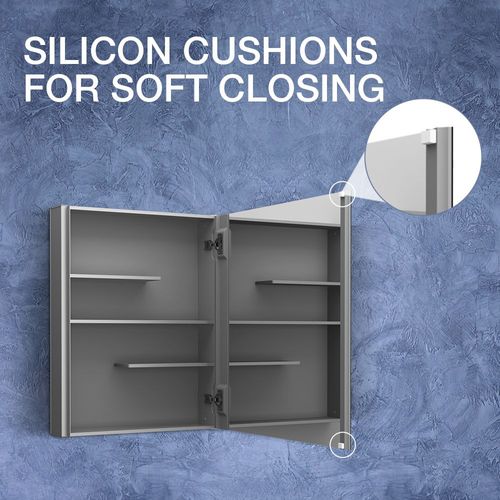 Main product image of Maxstow 15" W x 24" H Single-Door Medicine Cabinet with Mirrored Door, K-81144-DA1