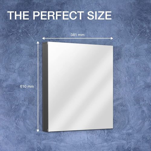 Main product image of Maxstow 15" W x 24" H Single-Door Medicine Cabinet with Mirrored Door, K-81144-DA1