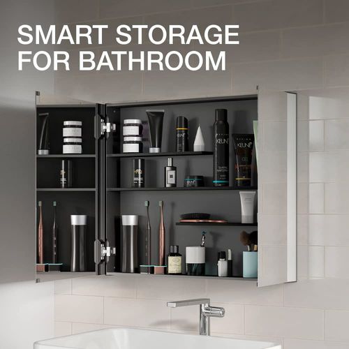 Main product image of Maxstow 30" W x 24" H Two-Door Medicine Cabinet with Mirrored Doors, K-81146-DA1