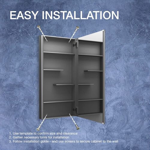 Main product image of Maxstow 20" W x 40" H Single-Door Medicine Cabinet with Mirrored Door