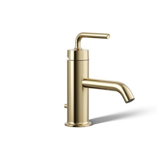 Main product image of Purist Single-Handle Bathroom Faucet w/ Straight Lever Handle, 1.2 Gpm (Vibrant French Gold), K-14402-4A-AF