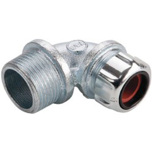 Main product image of 1 NPT Iron 0.5 to 0.625" Liquidtight 90-Degree Elbow Strain Relief Cord Grip , 2255