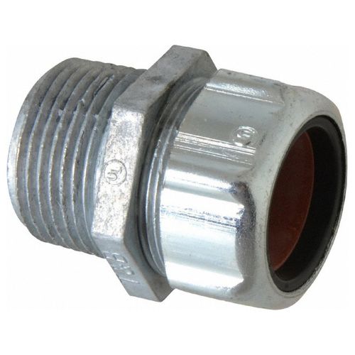 Main product image of 1" Zinc 0.875 to 0.985" Liquidtight Straight Strain Relief Cord Grip, 2547-TB