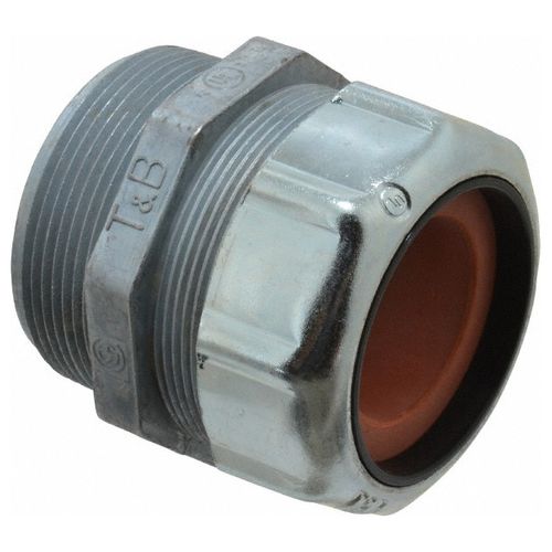 Main product image of 2 NPT Zinc 1.125 to 1.375" Liquidtight Straight Strain Relief Cord Grip, 2-5/8" OAL, 2573