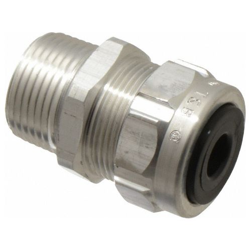 Main product image of 3/4" Aluminum 0.125 to 0.375" Liquidtight Straight Strain Relief Cord Grip, 2930AL