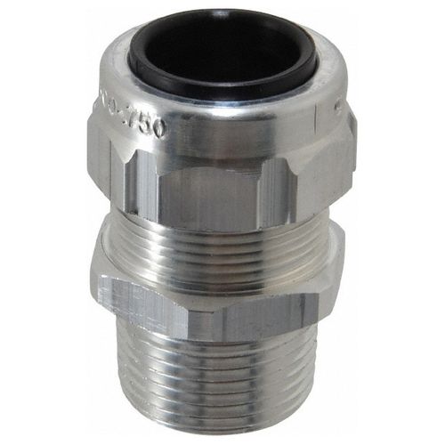 Main product image of 3/4" Aluminum 0.5 to 0.75" Liquidtight Straight Strain Relief Cord Grip, 2932AL