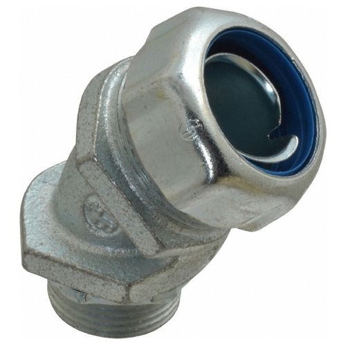 Main product image of 3/4" Malleable Iron 45-Degree Non-Insulated Liquid-Tight Elbow Connector, 5243-TB