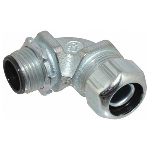 Main product image of 3/8" 90-Degree Malleable Iron Insulated Liquid Tight High Temperature Elbow Connector, 5351HT