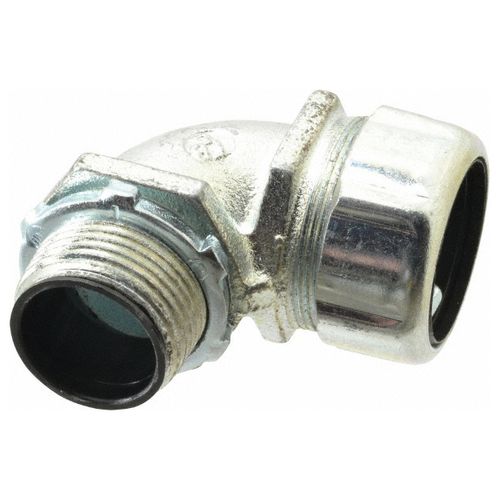 Main product image of 1" 90-Degree Malleable Iron Insulated Liquid Tight High Temperature Elbow Connector, 5354HT