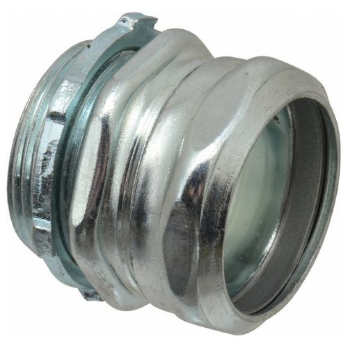 Main product image of 1-1/2" Steel Non-Insulated Compression Connector for EMT Conduit, 5521-TB