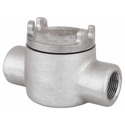 Main product image of 1/2" Ductile Iron GUAC Hazardous Location Conduit Outlet Box w/ Aluminum Cover, 6.8 Cubic Inch, GUAC14-TB