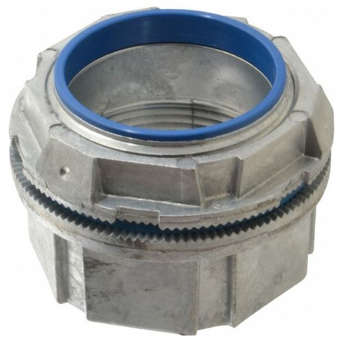 Main product image of 2-1/2" Zinc Hub Connector w/ Insulating Throat, BUNA-N Sealing Ring for Rigid/IMC Conduit, H250-TB