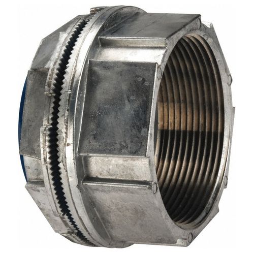 Main product image of 3" Zinc Hub Connector w/ Insulating Throat, BUNA-N Sealing Ring for Rigid/IMC Conduit, H300-TB