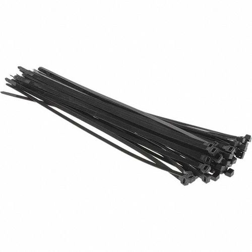 Main product image of 18" Long, Black, Nylon Cable Ties (Pack of 50), L-18-120-0-L