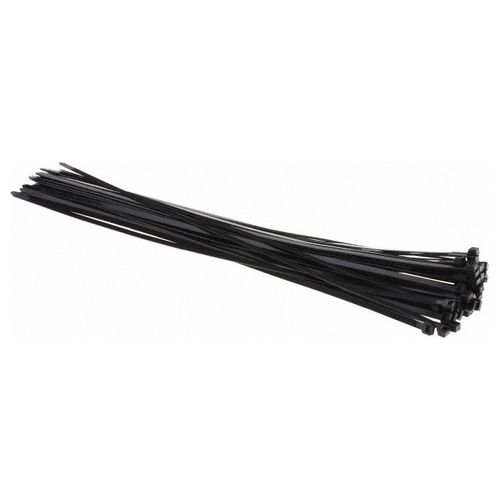 Main product image of 24.2" Long, Black, Nylon, Standard Cable Ties (Pack of 50), L-24-120-0-L