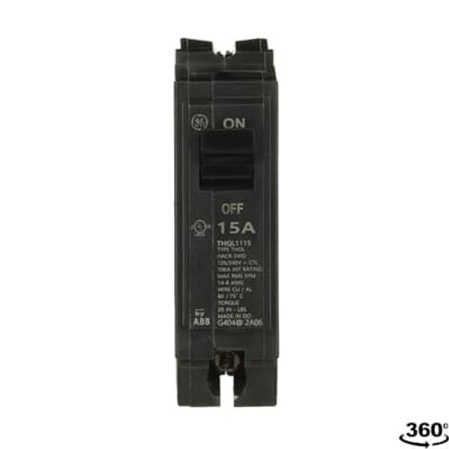 Main product image of Q-Line THQL Series Single Pole Plug-In Circuit Breaker (120/240V, 15A)
